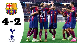 Barcelona vs Tottenham 4-2 Highlights & All Goals | Joan Gamper Cup 2023