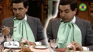 Jantar fino que deu errado para o Sr. Bean | Clipes engraçados do Mr Bean | Mr Bean em português