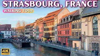 Amazing Strasbourg France City Tour 🇫🇷 4K Street Walk [HDR]