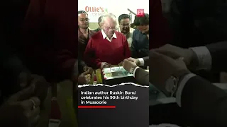 Indian author Ruskin Bond celebrates his 90th birthday in Mussoorie
