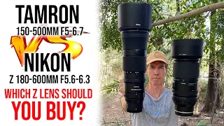 Tamron 150-500mm Vs Nikon 180-600mm | Which Z Lens Should You Buy?