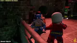 Lego Batman 3 Beyond Gotham: Lvl 1 Pursuers in the Sewers FREE PLAY (All Collectibles) - HTG