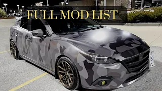 Mazda3 MOD list!