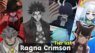 Ragna crimson dragon tier list | Top strongest characters of Ragna crimson