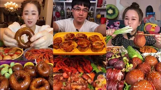 Chinese Mukbang | ASMR Eating Show | Donut Sausage, Bone Marrow, Sheep Brain