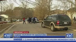 3 injured in Raleigh shooting, police say