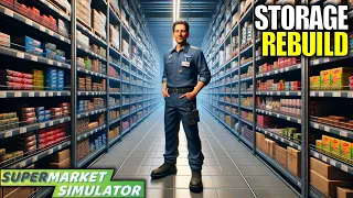 Building my Storage The way I Want | Supermarket Simulator Gameplay | Part 81