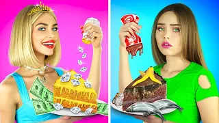 Tantangan Makanan Kaya vs Bangkrut vs Kaya Raya | Hack & Trik Masak Murah & Mahal oleh Turbo Team