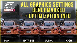 Forza Horizon 5 Settings & Optimization | Benchmark All Graphics Settings | Side by Side Comparison