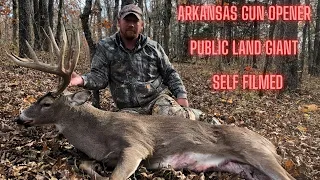 Big 12 Point Self Filmed - Arkansas Public Land - Gun Season Opener