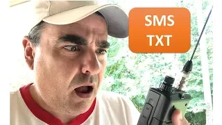 Sending SMS text message with ham radio