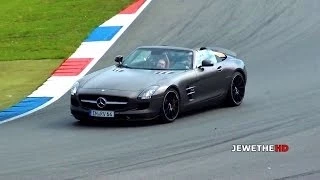 Mercedes-Benz SLS AMG Roadster w/ BRABUS Exhaust! LOUD Sounds On Track!
