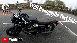 Triumph Bonneville T120 Test Ride #triumph #beginnermotorcyclerider # #motorcycle #bikelife