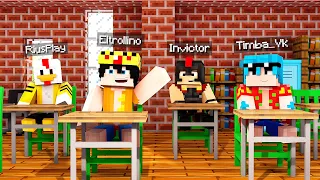 ¡LOS COMPAS VAN A LA ESCUELA! 📚✏️ ¿ESCAPARÁN? 🤣 MINECRAFT ROLEPLAY