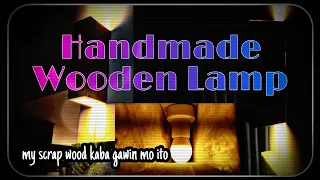 How to make DIY Wooden Lamp made from scrap wood #woodlamp #woodwork