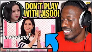 reacting to jisoo being a smart badaaaaa | BLACKPINK