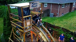17-Year-Old Builds Roller Coaster in Backyard