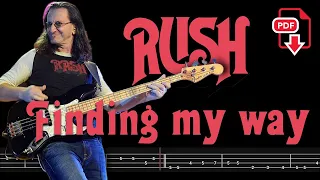 Rush - Finding My Way (🔴Bass Tabs | Notation) @ChamisBass   #rushbass #basstabs #chamisbass