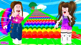 SUBINDO UMA ESCADA GIGANTE DE POP IT!! - Climb a Rainbow Pop it | Roblox