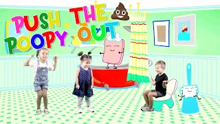 Bet you can’t get it out of your head! | Potty Training Song & Dance | Push The Poopy Out | Tips