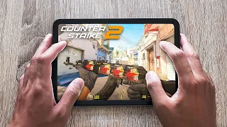 Playing COUNTER STRIKE 2 Mobile on iPad Mini 6th Gen IOS 17 - Deathmatch (Handcam)