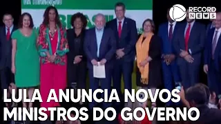 Lula anuncia novos ministros do futuro governo