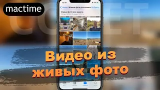 Как сделать видео из живых фото на iPhone