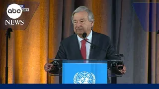 UN's António Guterres says 'we are playing Russian Roulette' with climate change