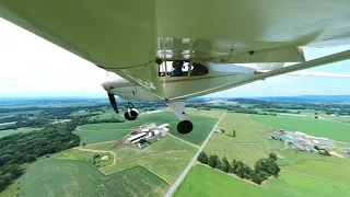 Landing at Grimes Airport