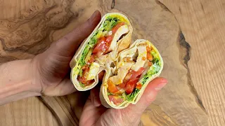 Easy HIGH PROTEIN Air-Fryer Chicken Wrap| How To Make The BEST Chicken Wrap Recipe. (Better Cooking)