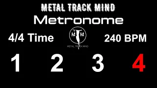 Metronome 4/4 Time 240 BPM visual numbers
