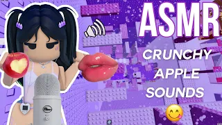Roblox ASMR ~ eating APPLES! 🍎 satisfying crunchy sounds 😋 (Soo Relaxing)