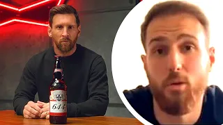 Goalkeepers Reaction Receiving Budweiser from Messi for 644th Barcelona Goal ft Diego Alves, oblak
