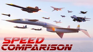 SPEED COMPARISON 3D | Aircraft [4K] 🛩️