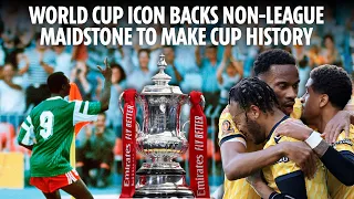 World Cup icon Roger Milla backs Maidstone United to shock Coventry in FA Cup