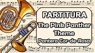 Pantera Cor de Rosa (The Pink Panther) - Partitura para Trombone, Eufônio e Violoncelo