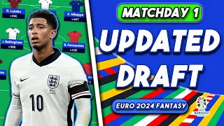 EURO 2024 Fantasy | MY UPDATED DRAFT TEAM | Chip Strategy for Matchday 1