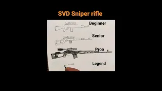 SVD Sniper rifle drawing #drawing #art #svd #sniper