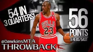 Michael Jordan LEGENDARY Performance in 1992 ECR1 Game 3 at Heat - 56 Pts, UNREAL 54 in 3 Quarters!