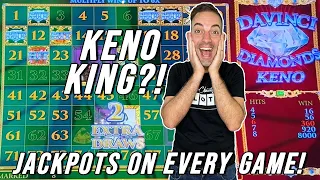 Am I Now the KENO King?! 💎 JACKPOTS on Every Game!