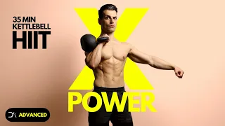 35 Min POWER Kettlebell HIIT workout | Full body Kettlebell Workout | Intense