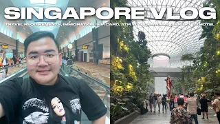 SINGAPORE VLOG • Travel Requirements, Immigration, Sim Card, ATM & Airport to Hotel | Ivan de Guzman