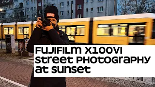 Testing the Fujifilm X100VI for street photography at sunset in Berlin #x100vi #streetphotography