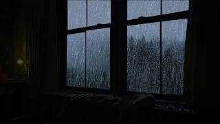 Rain Sound On Window with Thunder SoundsㅣHeavy Rain for Sleep, Rain Sounds For Sleeping