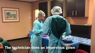 Donning and Doffing PPE in Decontamination Area Sterile Processing Department