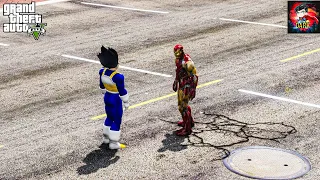 GTA 5 - Vegeta VS Iron man ( Epic Battle !