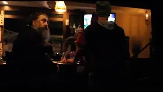 Mississippi Jake and Aaron Buzbee at the Fiddle & Whistle Irish Pub in Marshalltown Iowa, 2017.