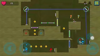 Red And Blue Stickman : Animation Parkour Level 43 Gameplay Walkthrough.