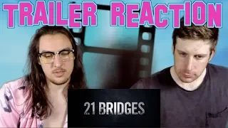 21 Bridges Official Trailer Reaction #blackpanther #ChadwickBoseman