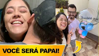 VOCÊ VAI SER PAPAI!! CONTANDO PARA O MARIDO!!